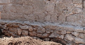 The foundation walls